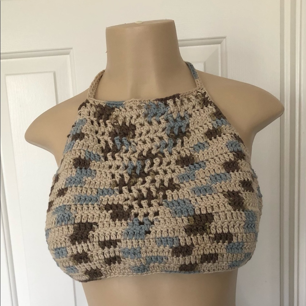 HANDMADE crochet halter top